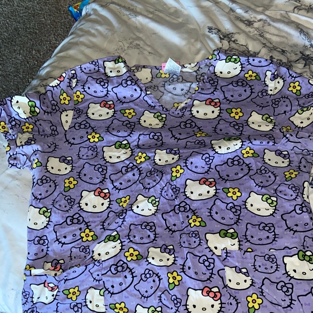 Hello kitty scrub top